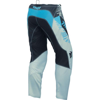 Pantalon moto cross femme Thor SECTOR SPLIT STARLIGHT BLUE/BLACK
