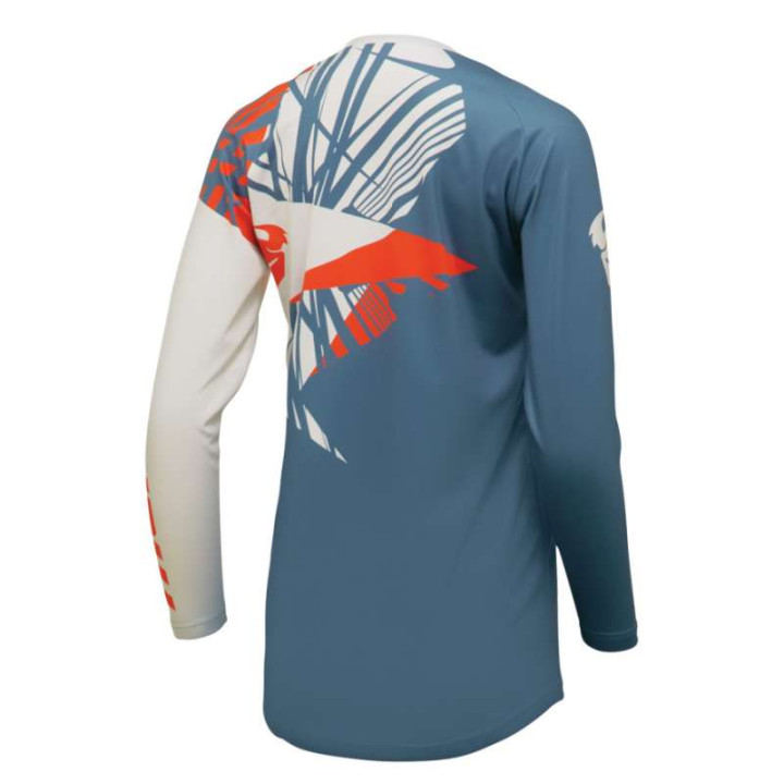 Thor SECTOR SPLIT BLUE STEEL/VINTAGE WHITE women's motocross jersey