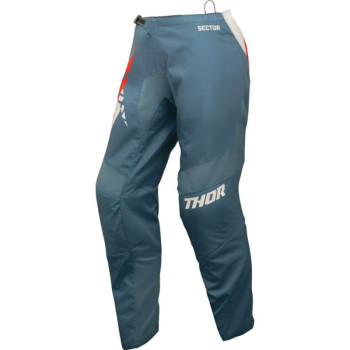 Pantalon moto cross femme Thor SECTOR SPLIT BLUE STEEL/VINTAGE WHITE