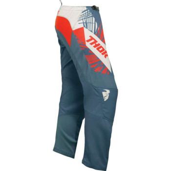 Pantalon moto cross femme Thor SECTOR SPLIT BLUE STEEL/VINTAGE WHITE