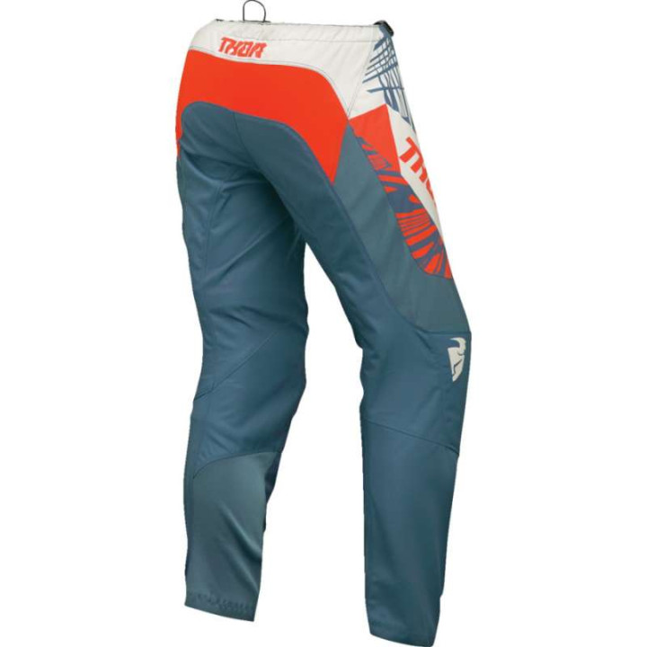 Pantalon moto cross femme Thor SECTOR SPLIT BLUE STEEL/VINTAGE WHITE