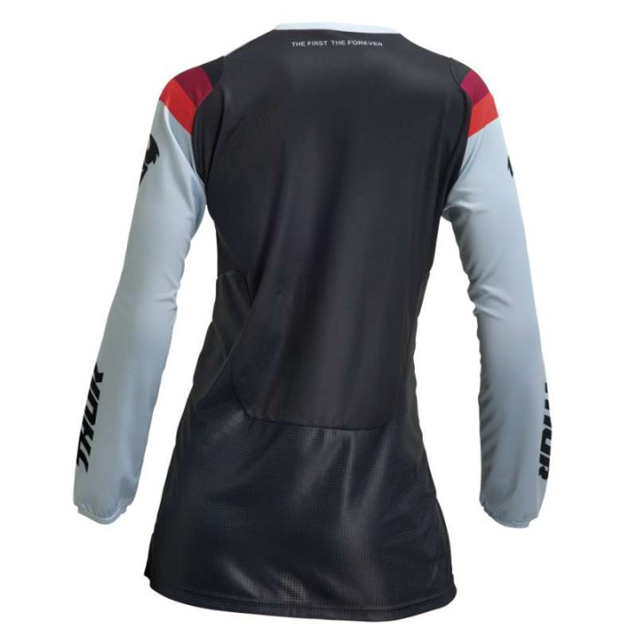 Maillot moto cross femme Thor PULSE REV BLACK/LIGHT MINT