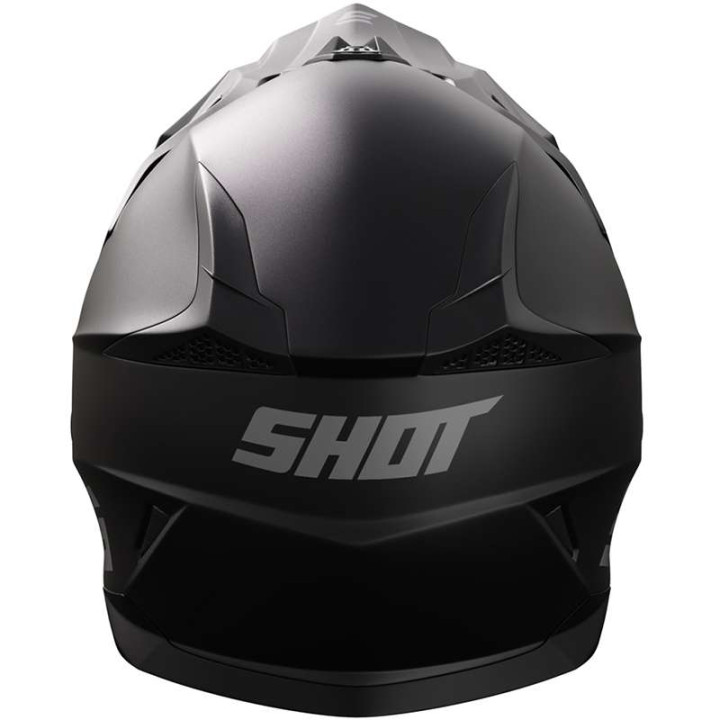 Casque moto cross enfant Shot PULSE KID SOLID NOIR