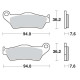 Motorcycle brake pads sinter Moto Master 093011