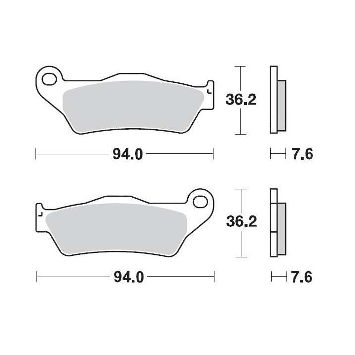Motorcycle brake pads sinter Moto Master 093011