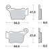 Plaquettes de frein moto sinter Moto Master 094411