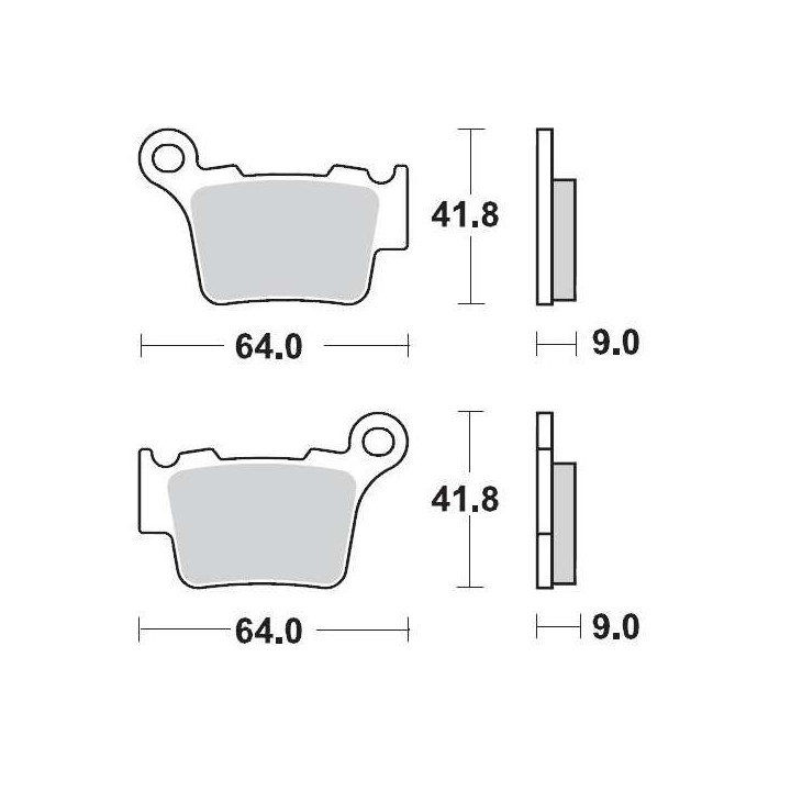 Plaquettes de frein moto sinter Moto Master 094411