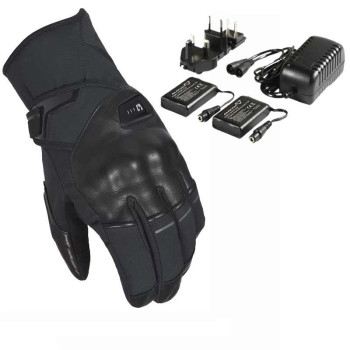 Gants moto chauffants Macna ERA RTX + Kit 2 batteries/chargeur pour produits MACNA 7V 2.2A
