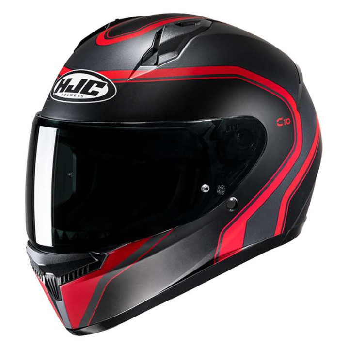 Casque moto HJC C10 ELIE NOIR/ROUGE Casque moto HJC C10 ELIE NOIR/ROUGE