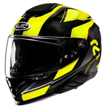 Casque moto HJC RPHA 71 CARBON HAMIL NOIR/JAUNE