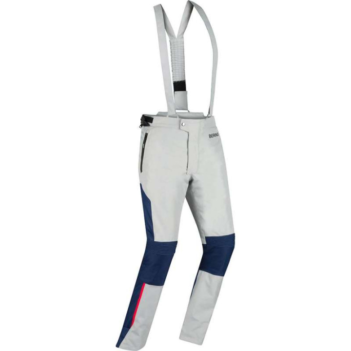 Pantalon moto Bering SIBERIA GRIS/BLEU