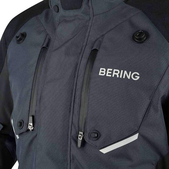 Veste moto Bering CALGARY NOIR/GRIS