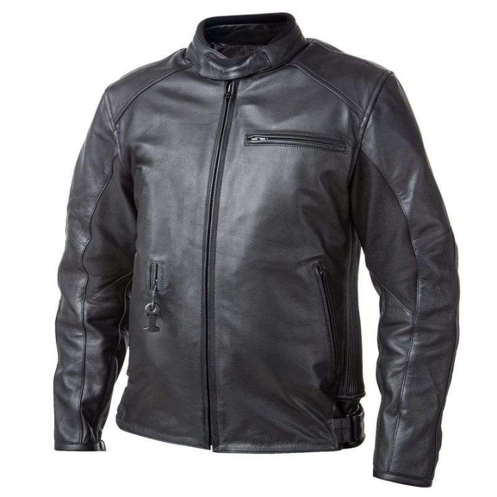 Blouson cuir Airbag HELITE ROADSTER 2 Noir
