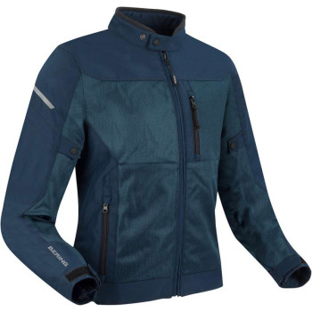 Blouson moto d'été Bering OZONE BLEU