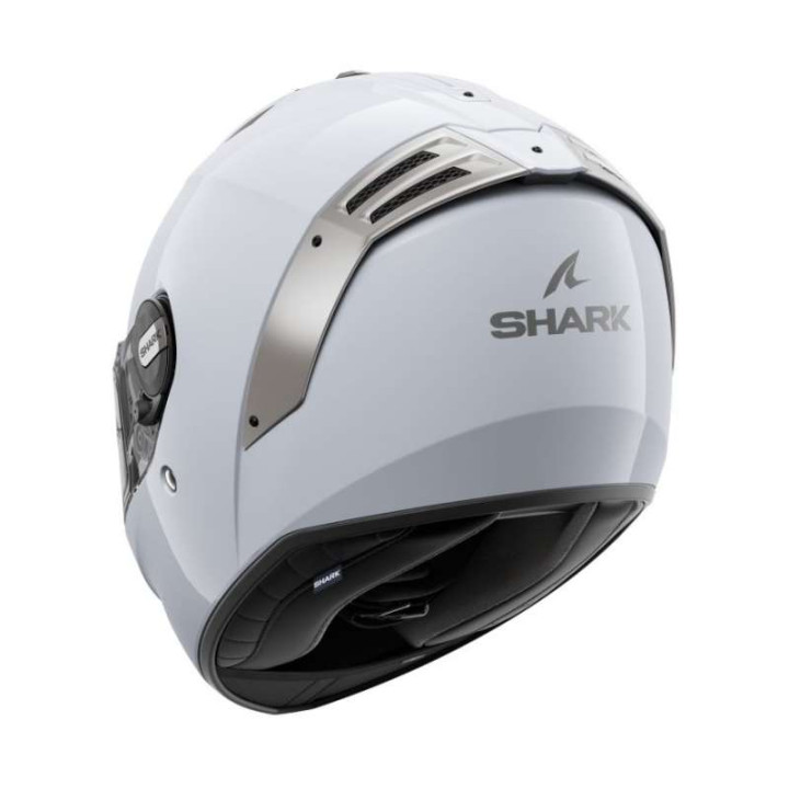 Shark SPARTAN RS BLANK WHITE SILVER GLOSSY motorcycle helmet