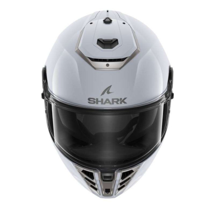 Shark SPARTAN RS BLANK WHITE SILVER GLOSSY motorcycle helmet
