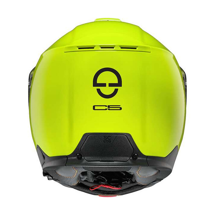 Casque moto modulable Schuberth C5 Jaune Fluo