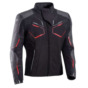 Blouson moto Ixon CELL Noir/Gris/Rouge