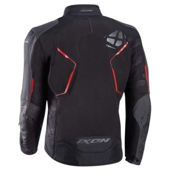 Blouson moto Ixon CELL Noir/Gris/Rouge