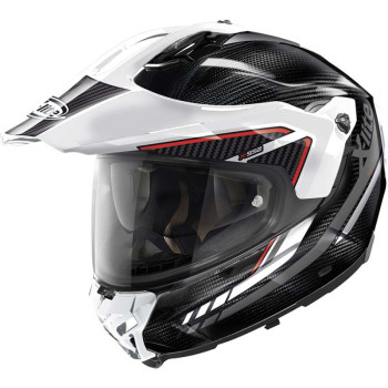 Casque moto X-Lite X552 ULTRA CARBON LATITUDE N COM Noir/Blanc/Rouge