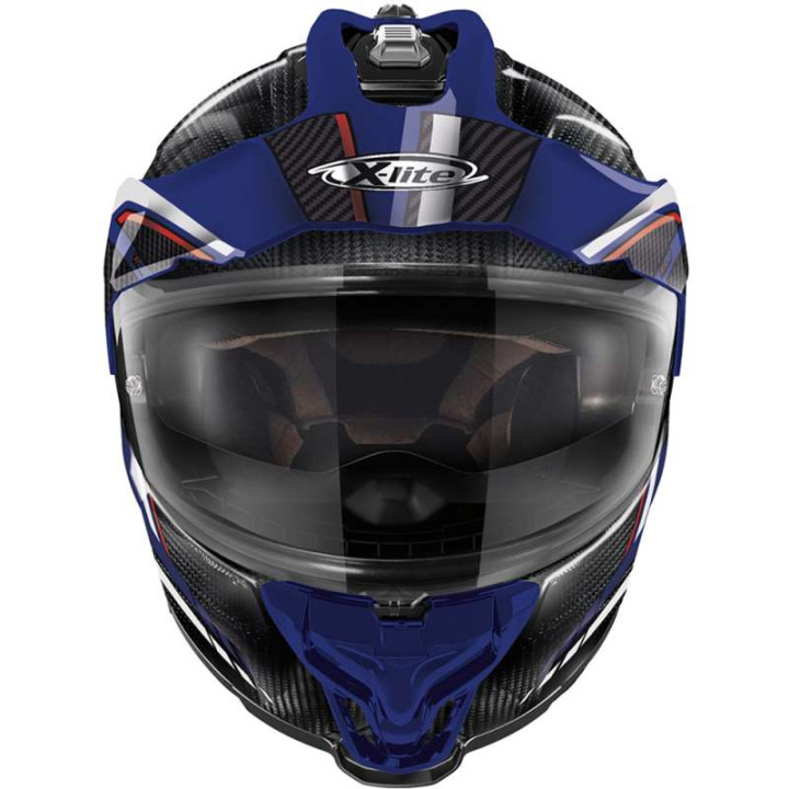 Casque moto X-Lite X552 ULTRA CARBON LATITUDE N COM Noir/Bleu/Rouge