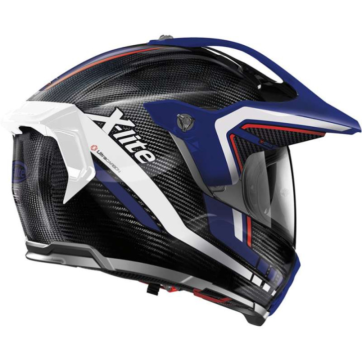 Casque moto X-Lite X552 ULTRA CARBON LATITUDE N COM Noir/Bleu/Rouge