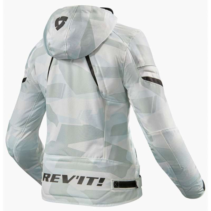 Women's motorcycle jacket Rev'it FLARE 2 LADIES CAMO GREY/BLACK