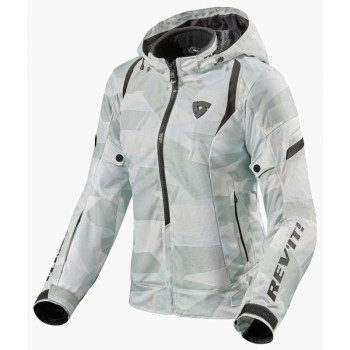 Women's motorcycle jacket Rev'it FLARE 2 LADIES CAMO GREY/BLACK