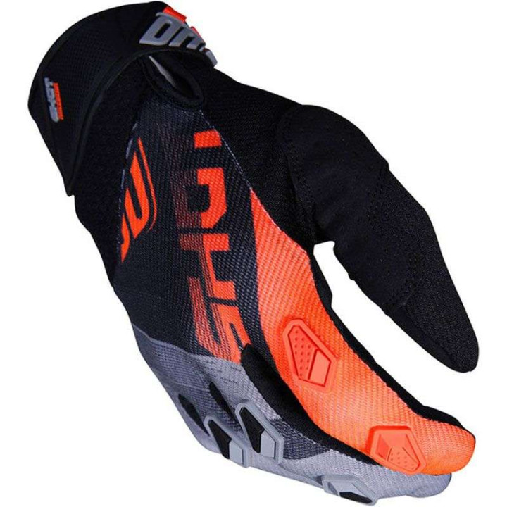 Gants moto cross Shot DEVO ULTIMATE 2019 NOIR/NEON ORANGE