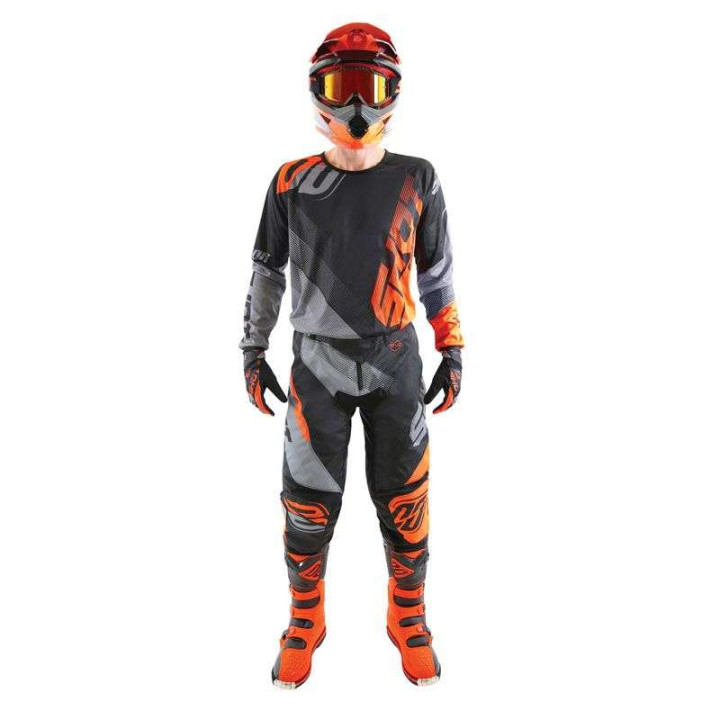 Gants moto cross Shot DEVO ULTIMATE 2019 NOIR/NEON ORANGE