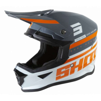 Casque moto cross Shot FURIOUS SHINING 2021 GREY GLOSSY