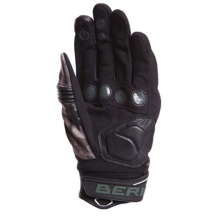 Bering DERECK CAMO summer motorcycle gloves size 8