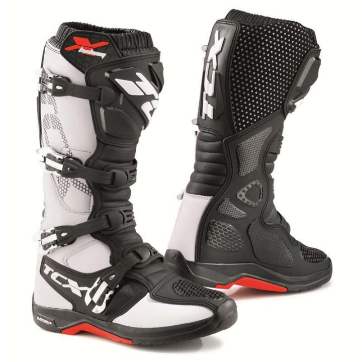 Bottes cross TCX X-HELIUM MICHELIN Blanc/Noir Taille 40