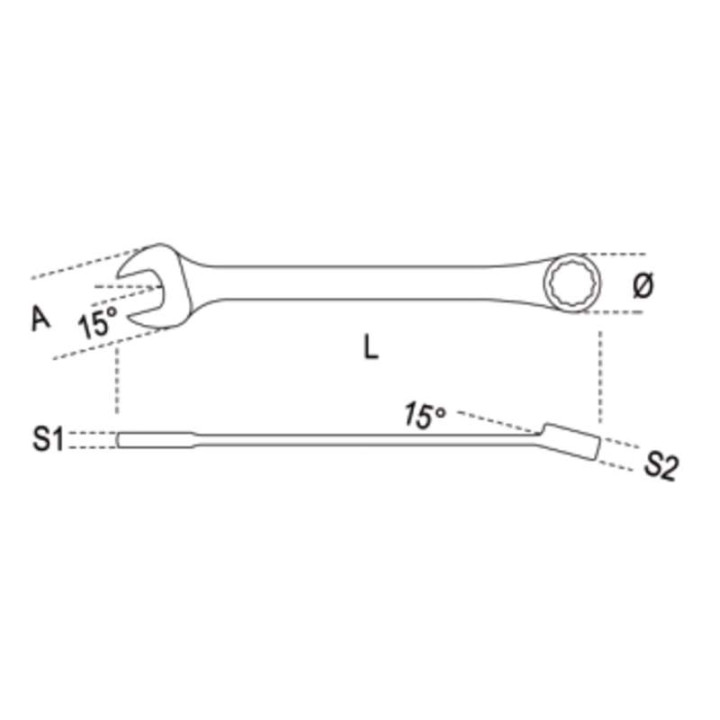 Blade with reversible click Beta 12mm