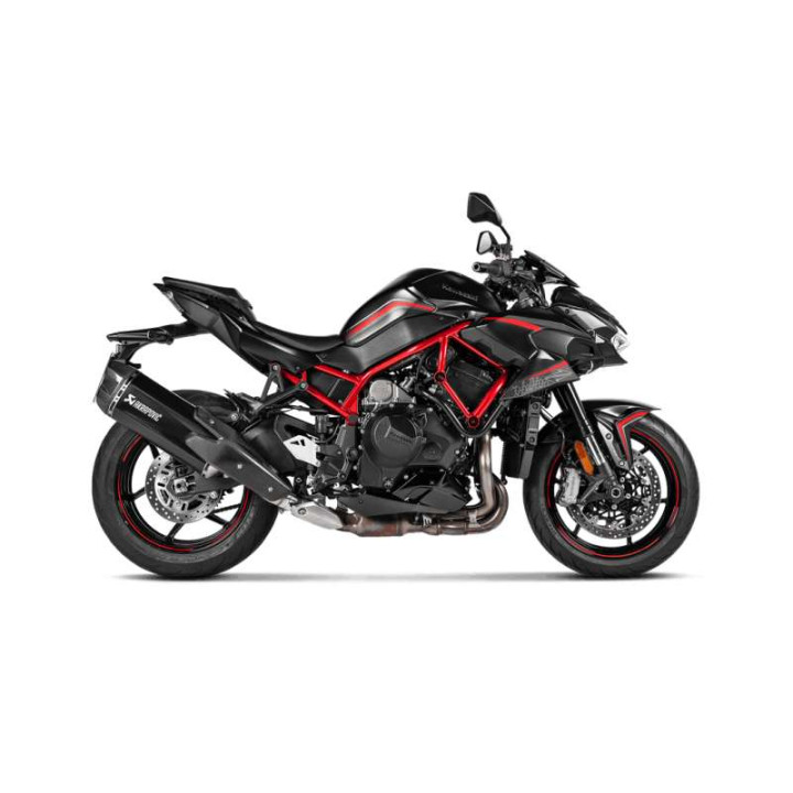 AKRAPOVIC Titanium black approved muffler Kawasaki Z1000 H2 (S-K10SO31-HGITBL)