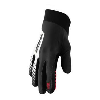 Gants moto cross Thor AGILE ANALOG BLACK/WHITE Gants moto cross Thor AGILE ANALOG BLACK/WHITE