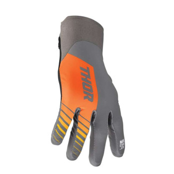 Gants moto cross Thor AGILE ANALOG CHARCOAL/ORANGE