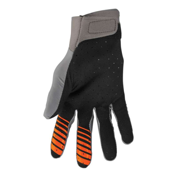 Gants moto cross Thor AGILE ANALOG CHARCOAL/ORANGE