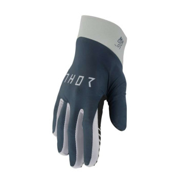 Gants moto cross Thor AGILE SOLID MIDNIGHT/GRAY