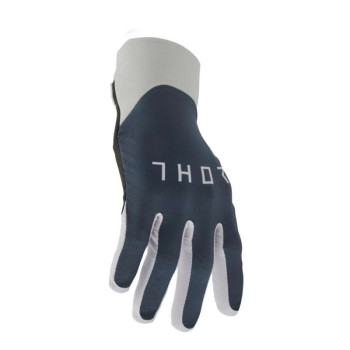 Gants moto cross Thor AGILE SOLID MIDNIGHT/GRAY