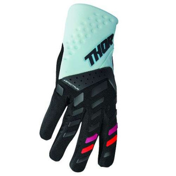Gants moto cross femme Thor SPECTRUM BLACK/MINT
