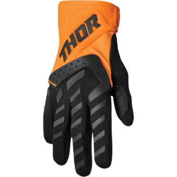 Gants moto cross enfant Thor SPECTRUM FLO ORANGE/BLACK