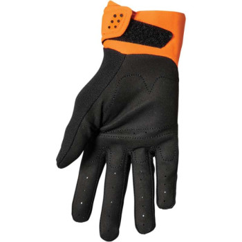 Gants moto cross enfant Thor SPECTRUM FLO ORANGE/BLACK