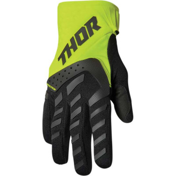 Gants moto cross enfant Thor SPECTRUM BLACK/FLO ACID Gants moto cross enfant Thor SPECTRUM BLACK/FLO ACID