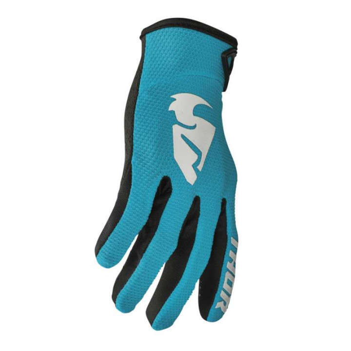 Gants moto cross femme Thor SECTOR AQUA/VINTAGE WHITE