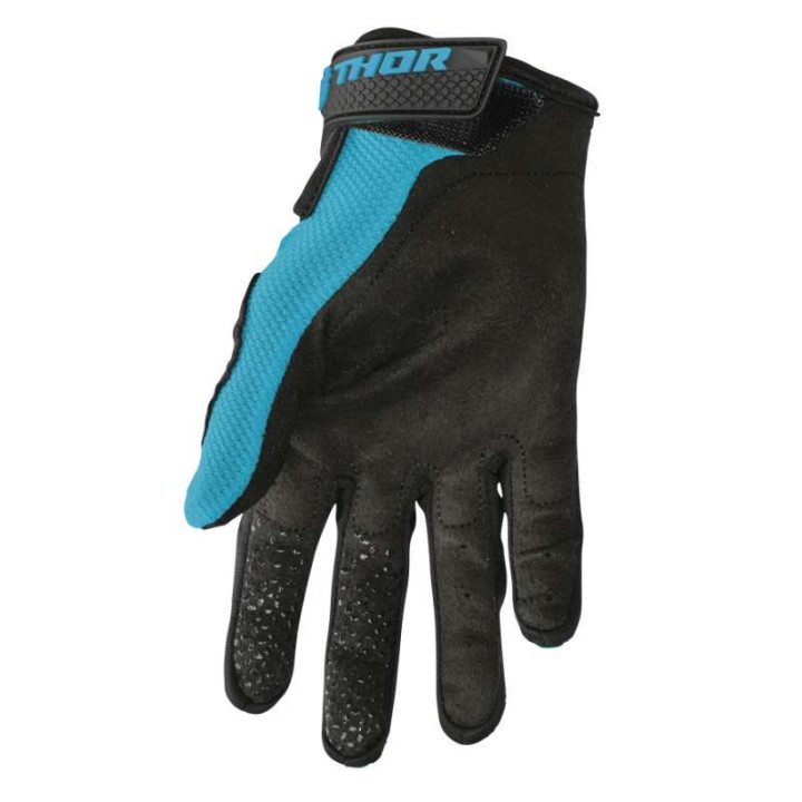 Gants moto cross femme Thor SECTOR AQUA/VINTAGE WHITE