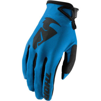 Gants moto cross enfant Thor SECTOR BLUE/BLACK