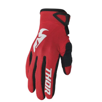 Gants moto cross enfant Thor SECTOR RED/WHITE