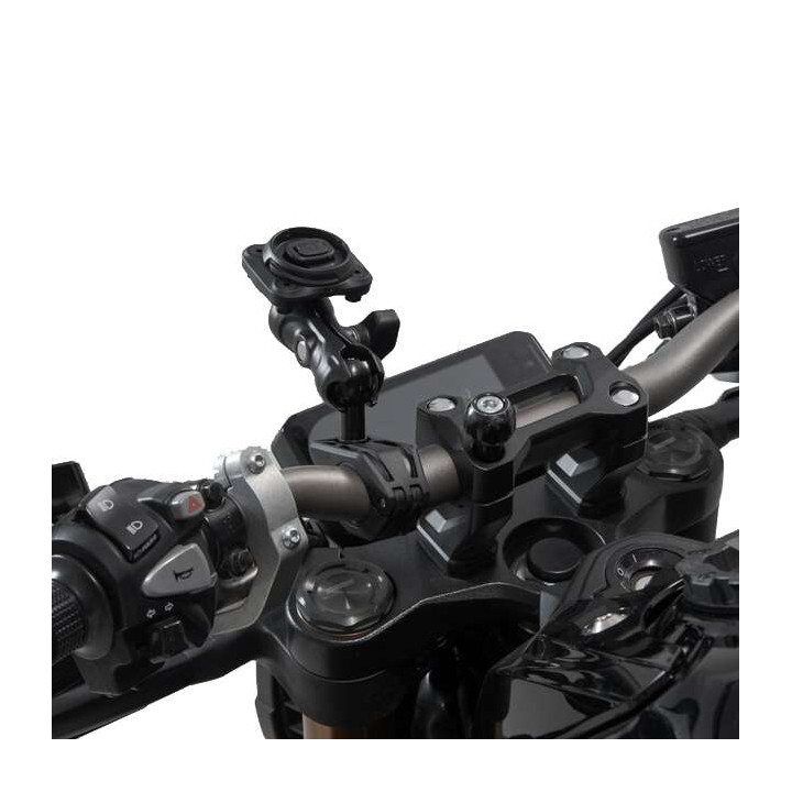 SW-Motech T-Lock smartphone holder on handlebars/view mirror