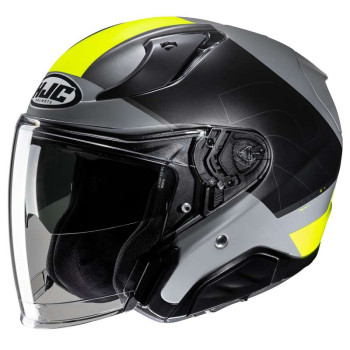 Casque moto HJC RPHA 31 CHELET NOIR/GRIS/JAUNE